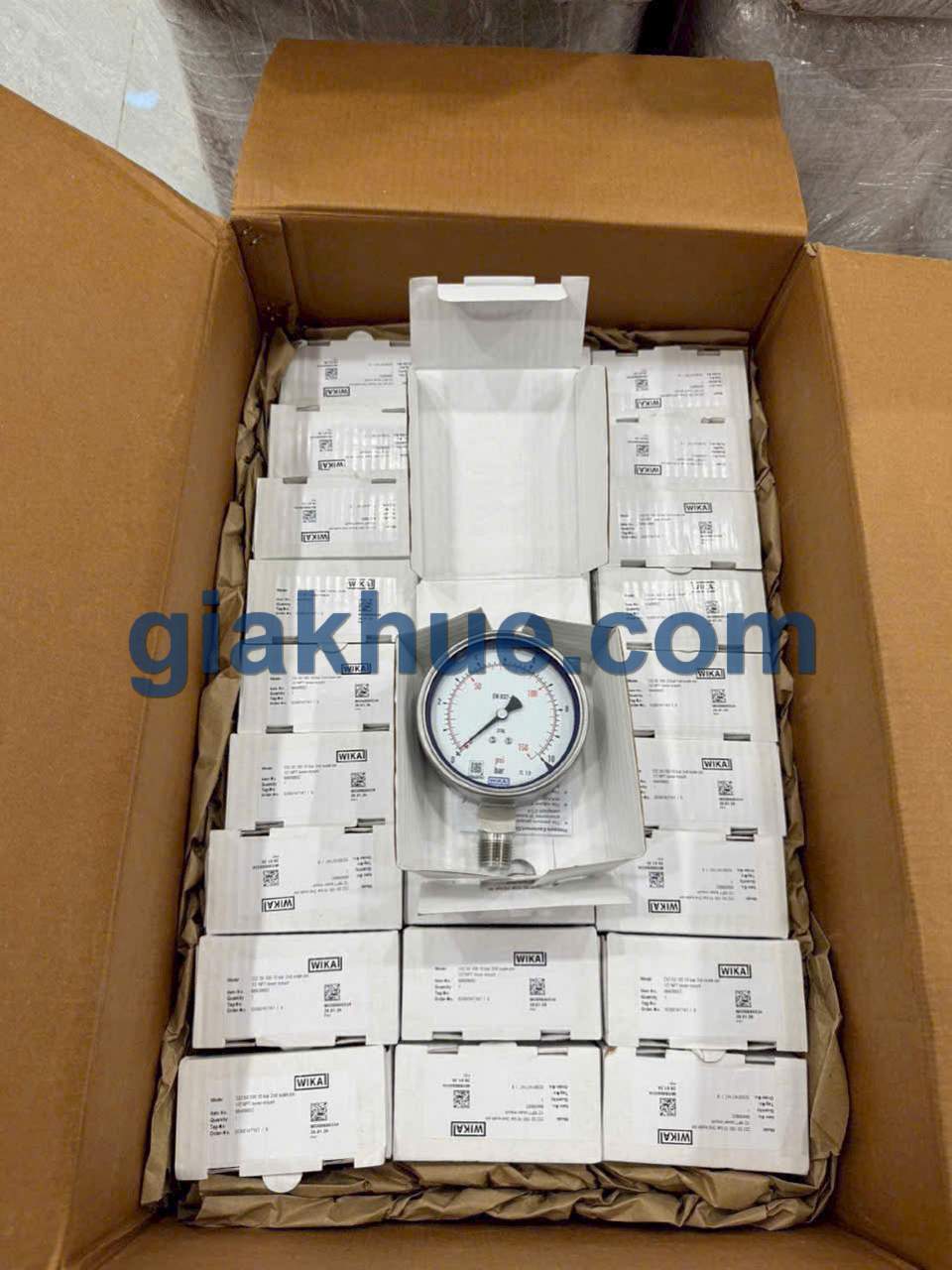 Đồng hồ đo áp suất Wika 232.50 thực tế tại kho Gia Khuê TP.HCM