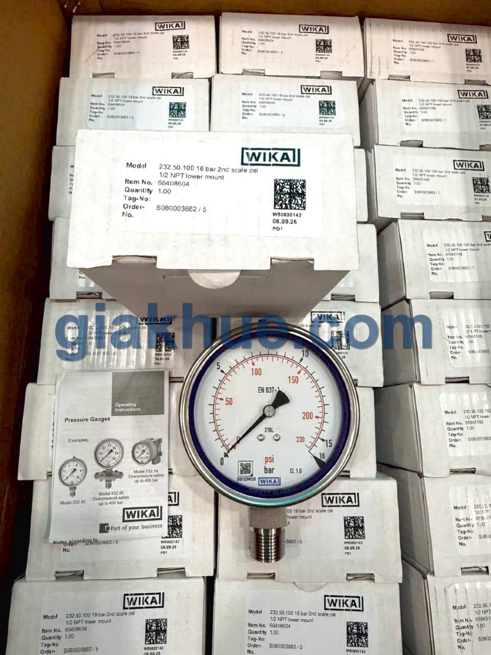 Đồng hồ Wika tại kho Gia Khuê