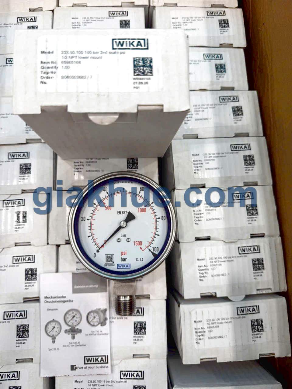 Đồng hồ Wika tại kho Gia Khuê