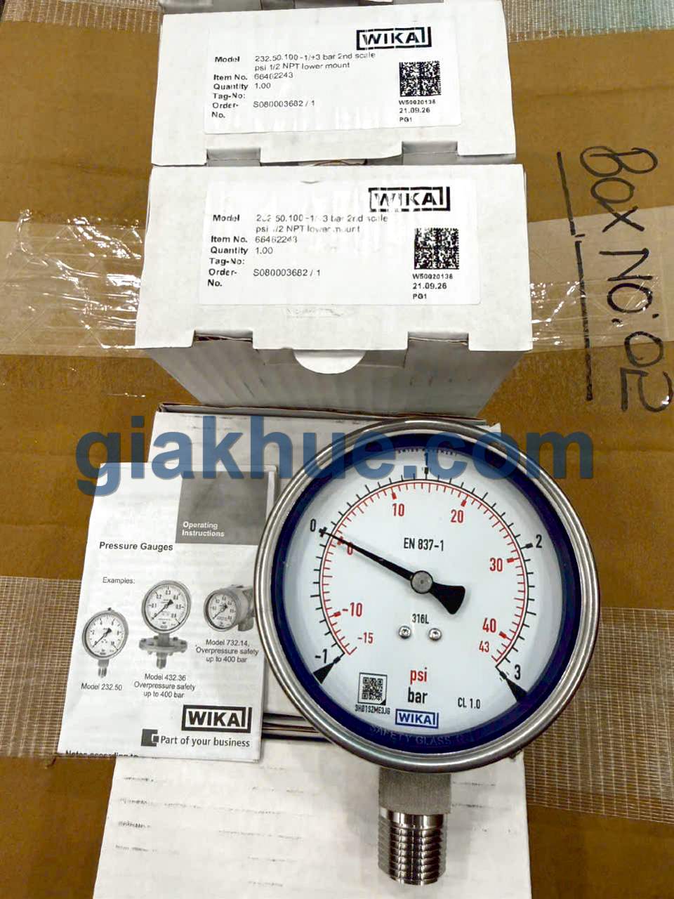 Đồng hồ Wika tại kho Gia Khuê