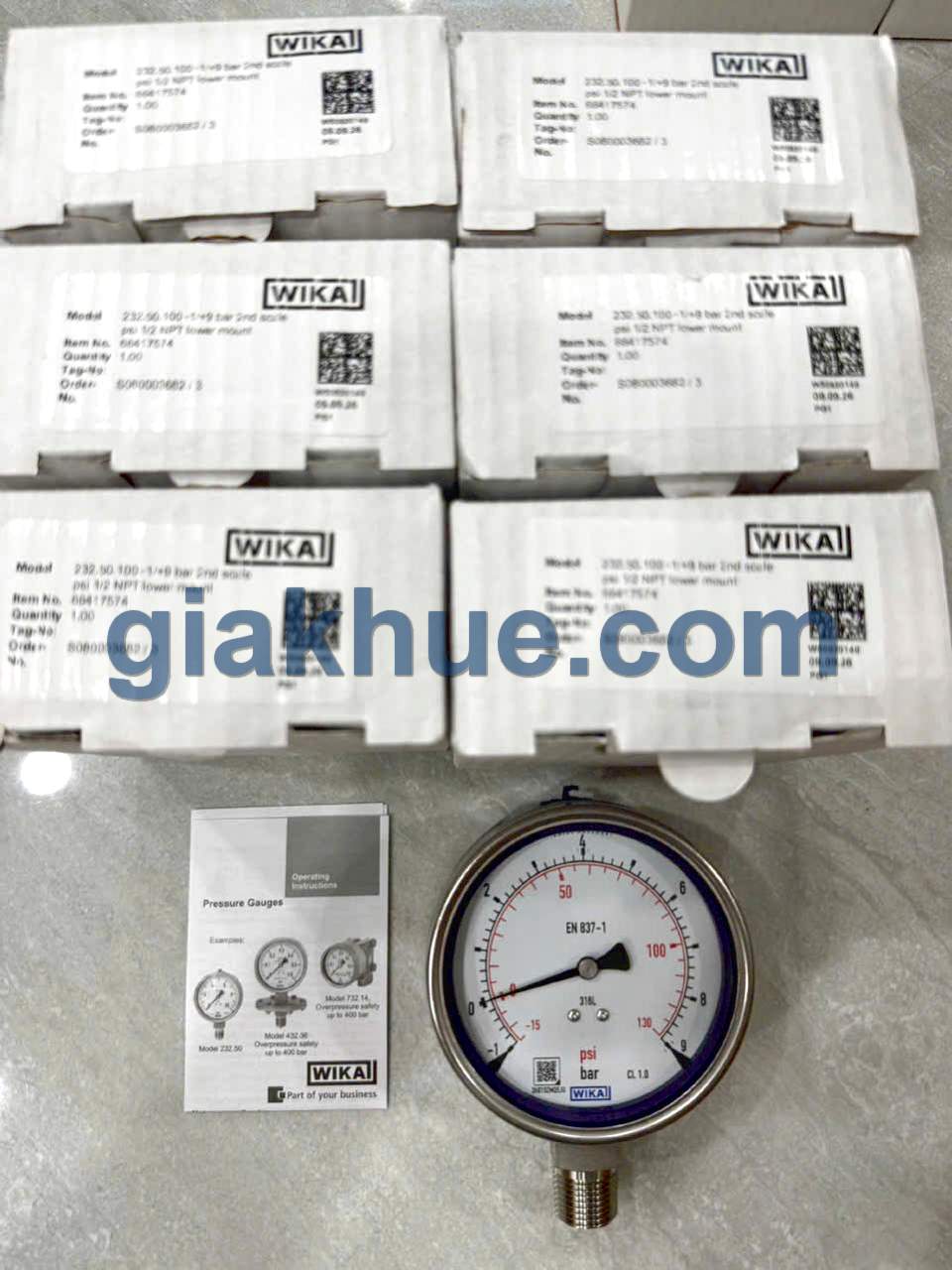 Đồng hồ Wika tại kho Gia Khuê