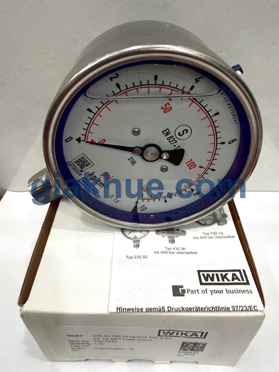 Đồng hồ Wika tại kho Gia Khuê